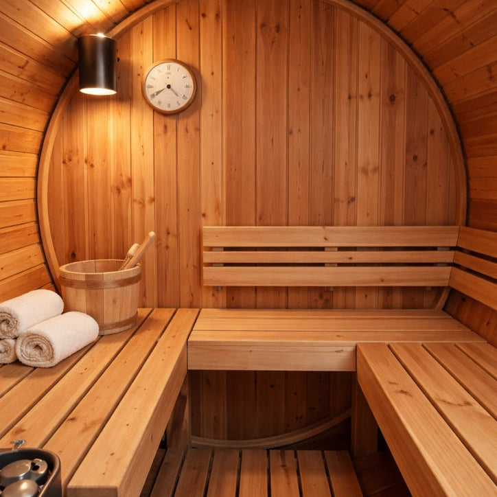 The Recovery HQ Panama Barrel Sauna